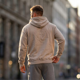 Wit Bliksem Exclusive Range Geo Hoodie – Stone